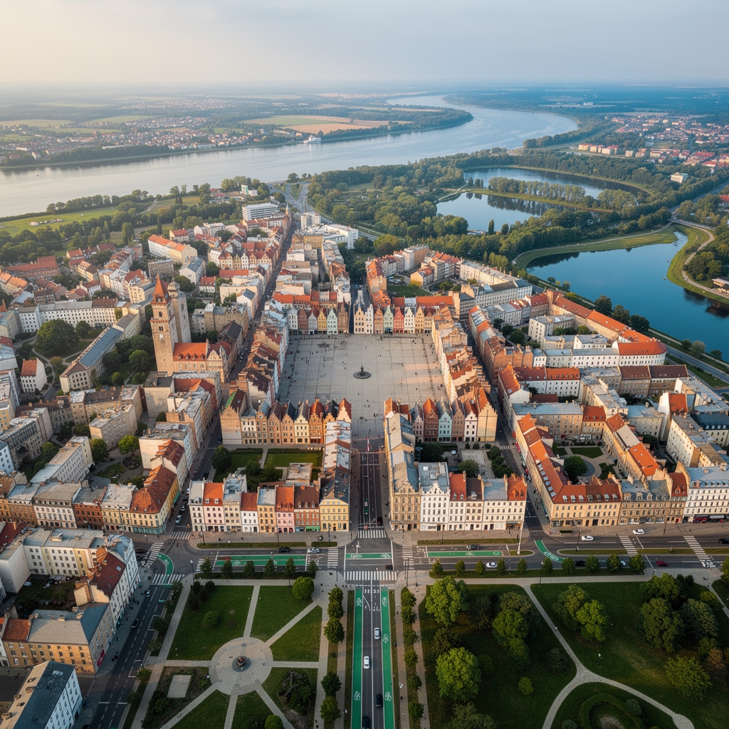 Mapa obszaru serwisu rowerów w Poznaniu i okolicach